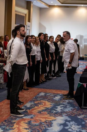 The members of the Hellenic Society of Malta at the Fair Association of International Women in Malta 2023 event