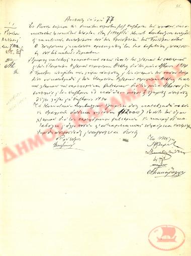 No. Decision 77 of the Community of Rysio Thessaloniki, on October 15, 1934