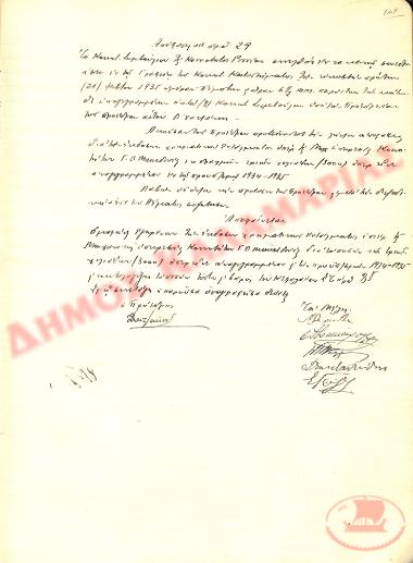 No. Decision 29 of the Community of Rysio Thessaloniki, on February 21, 1935