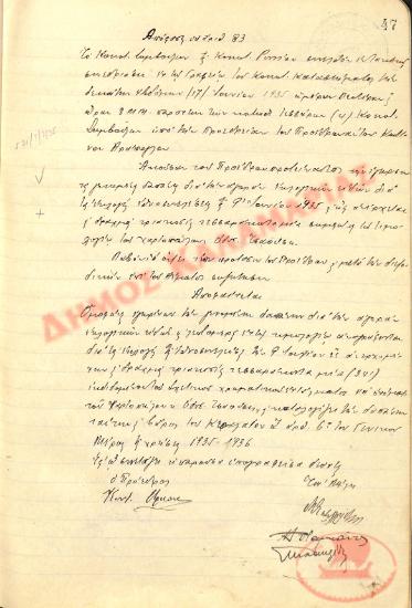 No. Decision 83 of the Community of Rysio Thessaloniki, on June 17, 1935