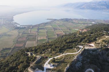 Archaeological Site on Kastritsa Hill in Ioannina, Panoramic View