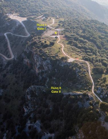 Archaeological Site on Kastritsa Hill in Ioannina, Panoramic View