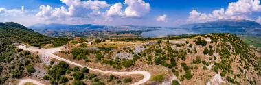 Archaeological Site on Kastritsa Hill in Ioannina, Panoramic View
