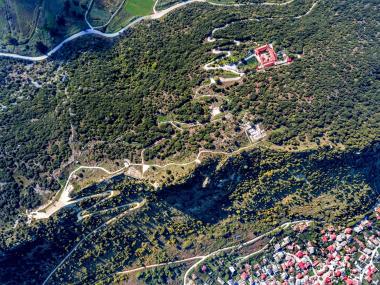 Archaeological Site on Kastritsa Hill in Ioannina, Panoramic View