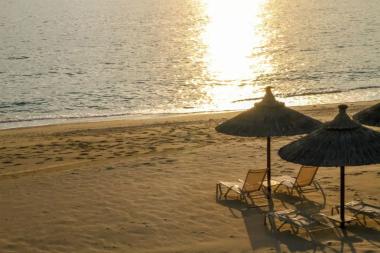 Karavostasi beach in Perdika, Thesprotia