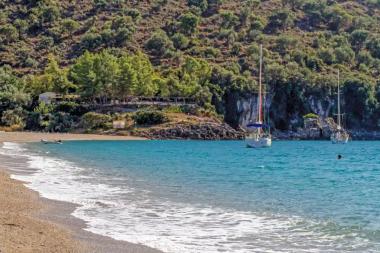 Karavostasi beach in Perdika, Thesprotia