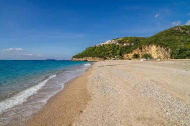 Karavostasi beach in Perdika, Thesprotia