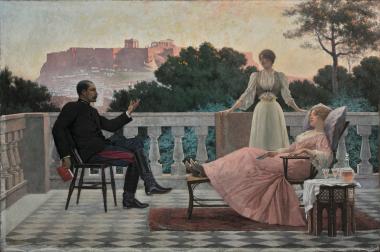 On the terrace