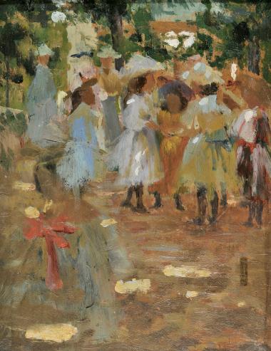 In the Garden of the Palace (Study of a bouquet of colours)