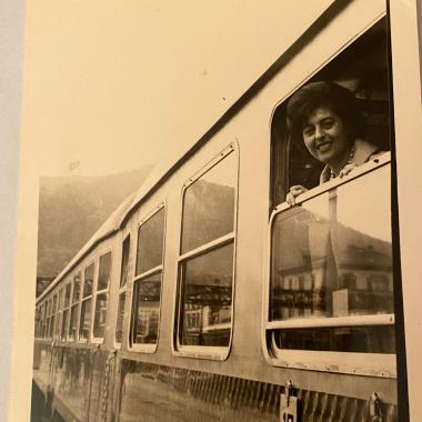 On the train to Germany, 1963