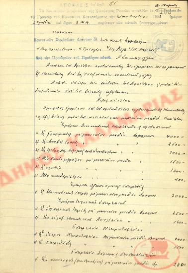No. Decision 51 of the Community of Rysio Thessaloniki, on March 3, 1938