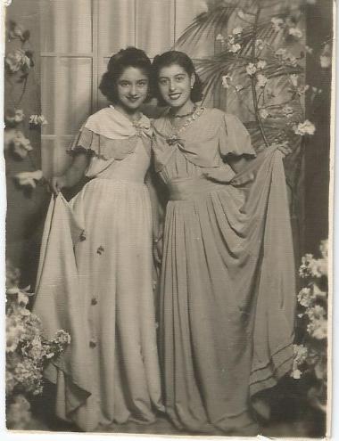Preparation for a school festival with handmade costumes in 1949 in Thessaloniki