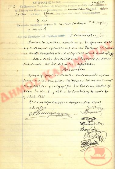No. Decision 139 of the Community of Rysio Thessaloniki, on June 14, 1938