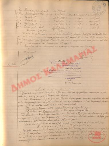Νo. Decision 61 of the Municipality of Kalamaria, on March 24, 1952
