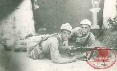 Military photographs of Ethnic Greeks during their service in the Turkish army.
