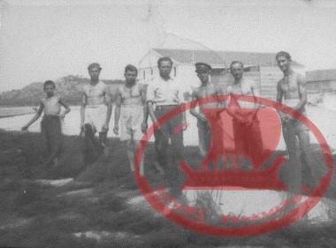 Fishermen in Kalamaria - Aretsou, on August 15, 1939