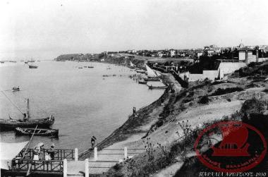 Settlement of Nea Krini, Aretsou, Kouri, and Katirli. The waterfront in 1930