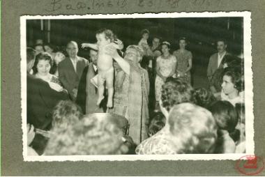 Baptism of Dimitris Taouktsoglou at the church of Taxiarchis, in the Mega Revma in Constantinople