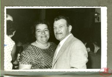 The parents of Gregorios Gouveris Andromachi and Nikos Gouveris. at a dance