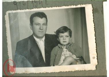 Gregoris Gouveris with his father