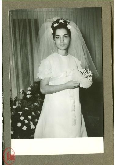 Pitsa Simeonidou as a bride