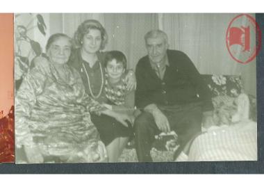 From left to right is Valasia Vakalopoulou, mother of the donor, her daughter-in-law Marianthi, Pavlos Vakalopoulos (the grandson) and Pavlos Vakalopoulos, husband of Valasia,