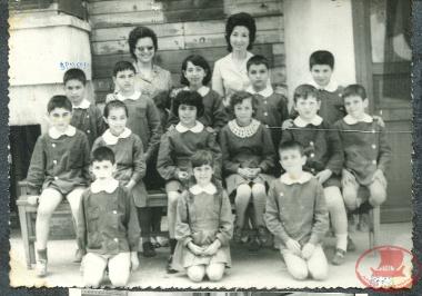 The 4th (probably) class of the Primary School of Makrychori in 1973