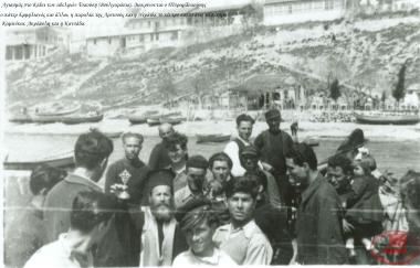 Αρετσού. Αγιασμός στο καΐκι των αδελφών Τσαούση