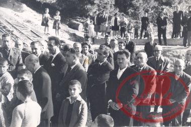 Aretsou. Blessing ceremony for the construction of the concrete pier from Nikolaos Plastiras Street down to the sea