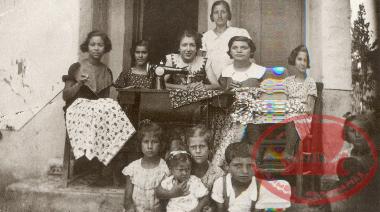 The dressmaking shop of Tasoula Melissidou on Mystakidou Street in Kouri, 1936-1937