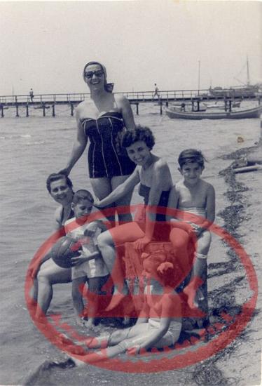 Bathers at Aretsou beach