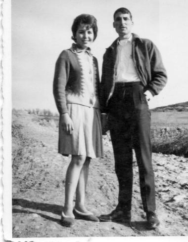 Residents of a village in the Volvi region pose for a photograph in the 1960s