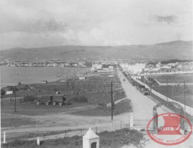 The entrance to the Kodra Military Camp and the end of Sofouli Street during World War II