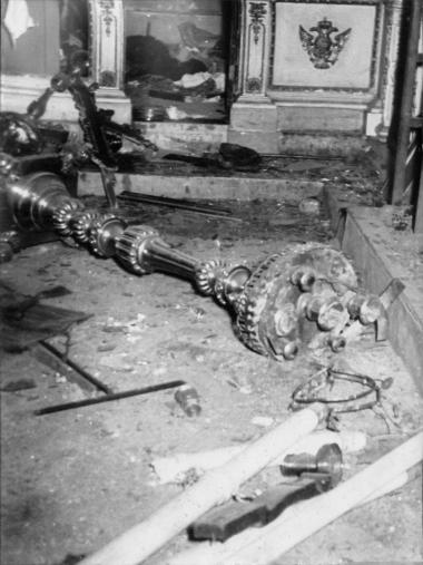 The desecration of the Monastery of Xerokrini after the Pogrom of 1955 in Constantinople