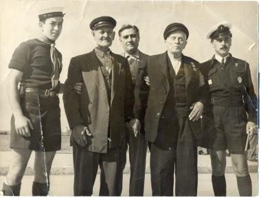 Laying of wreaths at the bust of Admiral Nikolaos Votsi