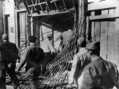 The destruction in the Stavrodromi district of Constantinople after the 1955 Pogrom