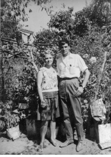 Nikitas Karavasileiadis photographed with a girl in Askos Volvi
