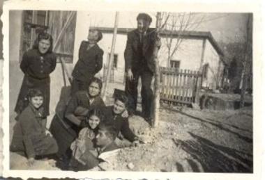 Inside a makeshift anti-aircraft shelter on today's Anat. Thrace street