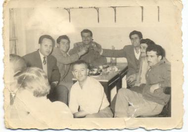 In the coffee shop of Ilias Lazaridis, on today's Ethn. 77 Antistaseos Votsi