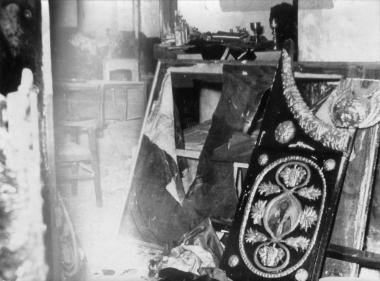 Destroyed Holy Altar of an Eastern Orthodox Church made of ivory, of great historical and artistic value