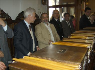 Palm Sunday 2008, in the Holy Church of St. Panteleimon in Votsi, church council.