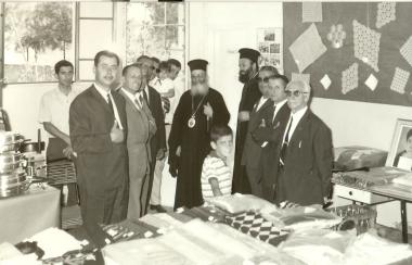 Exhibition of handicrafts during the feast of the Church.