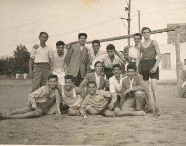 After a victorious match at the stadium of M. Alexandrou.