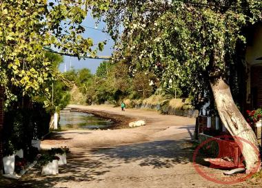View from the Hamodrakas Tavern in Nea Krini.