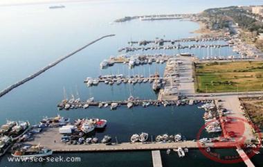 The Marina of Aretsous and in the background you can see the Sailor Scouts and the Kalamaria-Thessaloniki Yacht Club.
