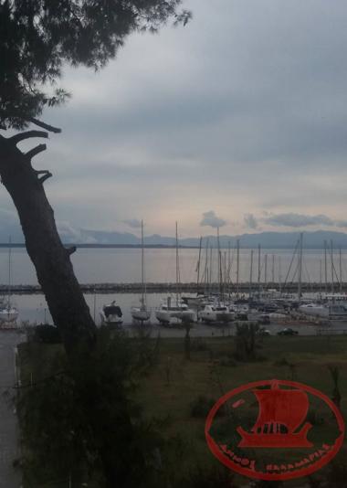 From the balcony of Propontis in Aretsos, a part of the Marina.