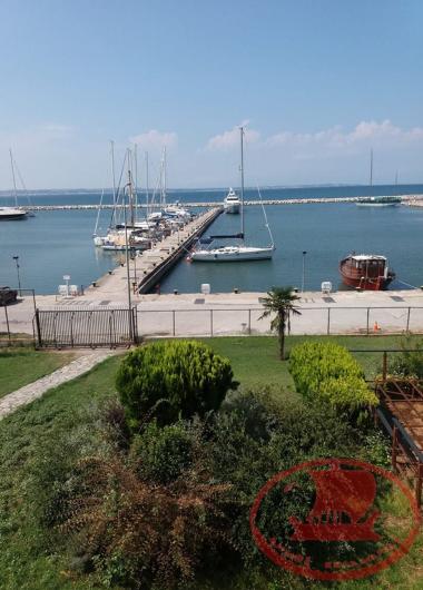 Kouri district, one pier of the Marina harbour from the balcony of the Multipurpose Centre Remezzo.