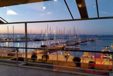 Kouri settlement, from the terrace of the cafeteria of ''REMEZZO'', formerly ''Hippocampus'', as seen from the Marina of Aretsou.