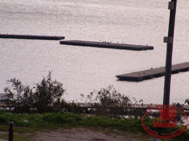 The Marina of Aretsou with the Floating Platforms