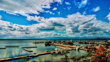The Marina of Aretsou with the Floating Platforms